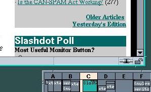 screenshot of fvwm2 pager